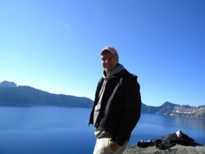 Image of Dr. Smith at Crater Lake.